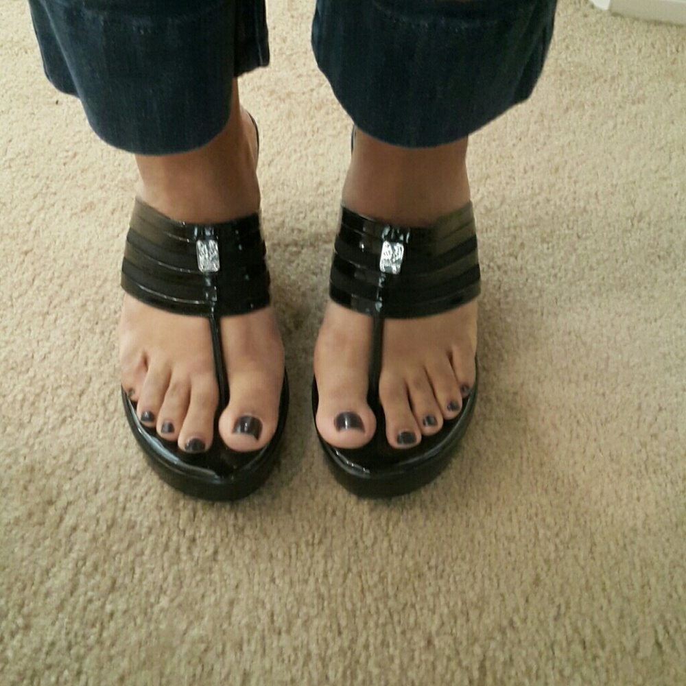COPY - Beautiful wedge sandals BCBG